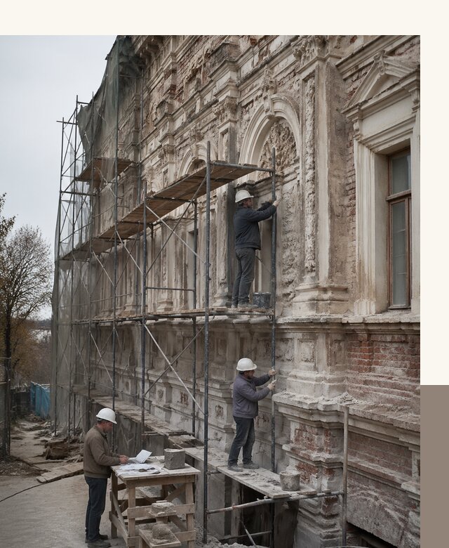 Реставрация объектов культурного наследия под ключ в Вятских Поляне